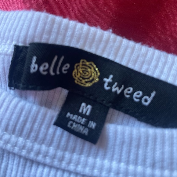 Cute and psycho bedazzled belle tweed shirt size medium - Picture 3 of 3